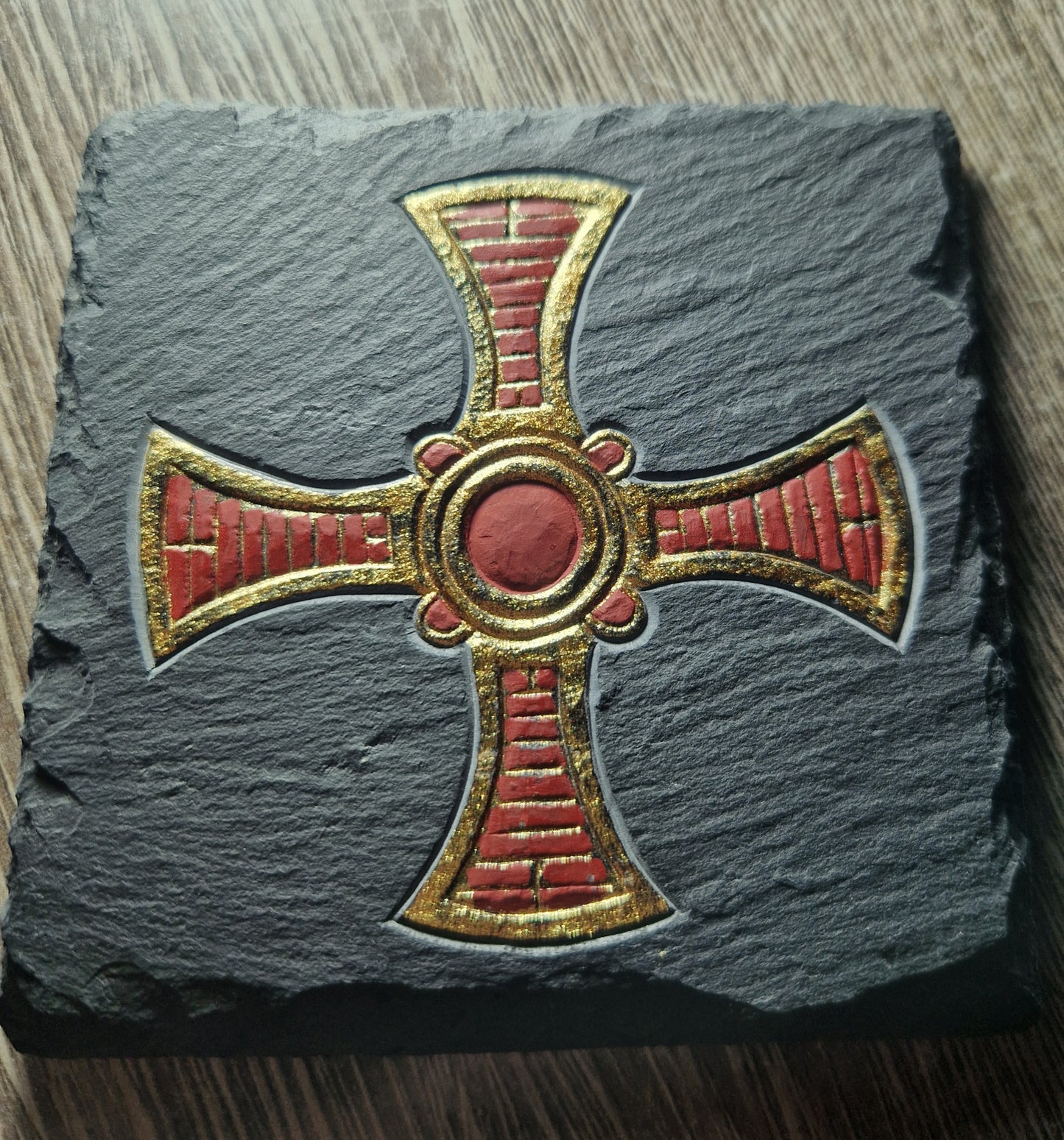 St Cuthbert's Cross Painted