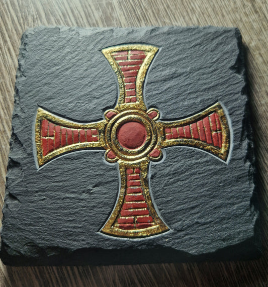 St Cuthbert's Cross Painted